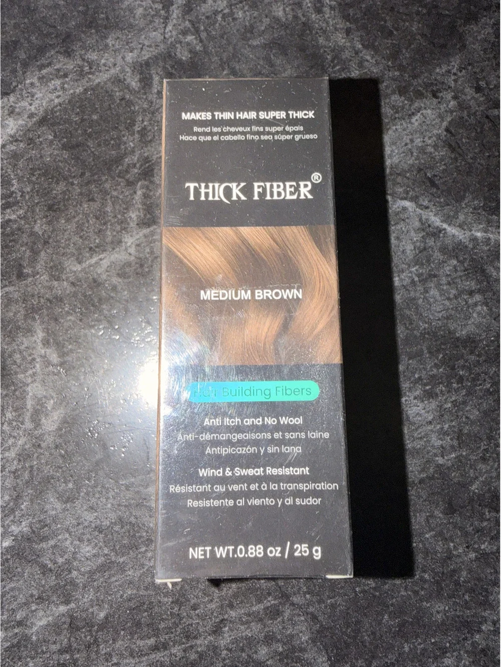 Thick Fiber Hair Building Fibers Medium Brown 0.88 oz